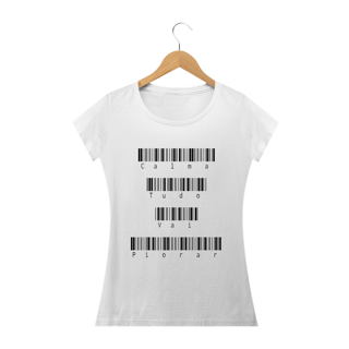 T-shirt Feminina Branca e Colorida 