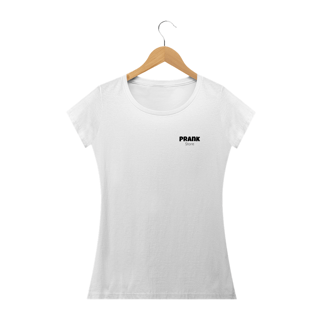 T-shirt Feminina Branca e Colorida (letra preta) Prank Store