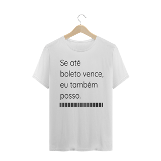 T-shirt Masculina Branca e Colorida (letra preta) 
