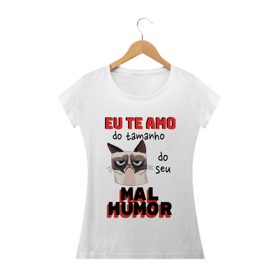 T-shirt Feminina Branca e Colorida (letra vermelha) 