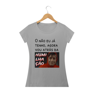 Nome do produto T-shirt Feminina Branca e colorida (letra preta) 
