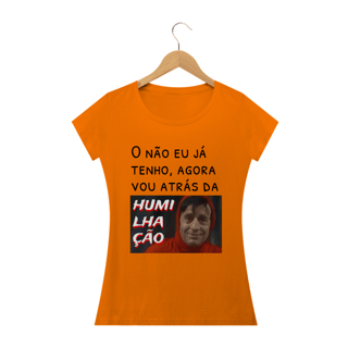 Nome do produto T-shirt Feminina Branca e colorida (letra preta) 