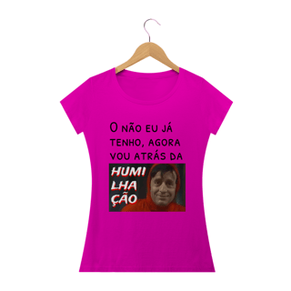 Nome do produto T-shirt Feminina Branca e colorida (letra preta) 