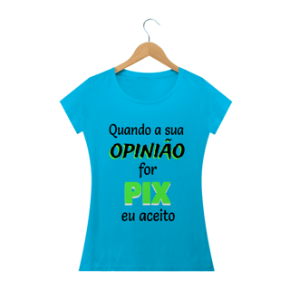 Nome do produto T-shirt Feminina Branca e Colorida (letra preta) 