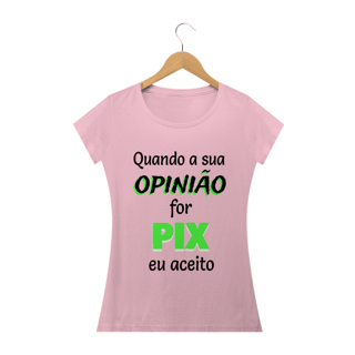 Nome do produto T-shirt Feminina Branca e Colorida (letra preta) 