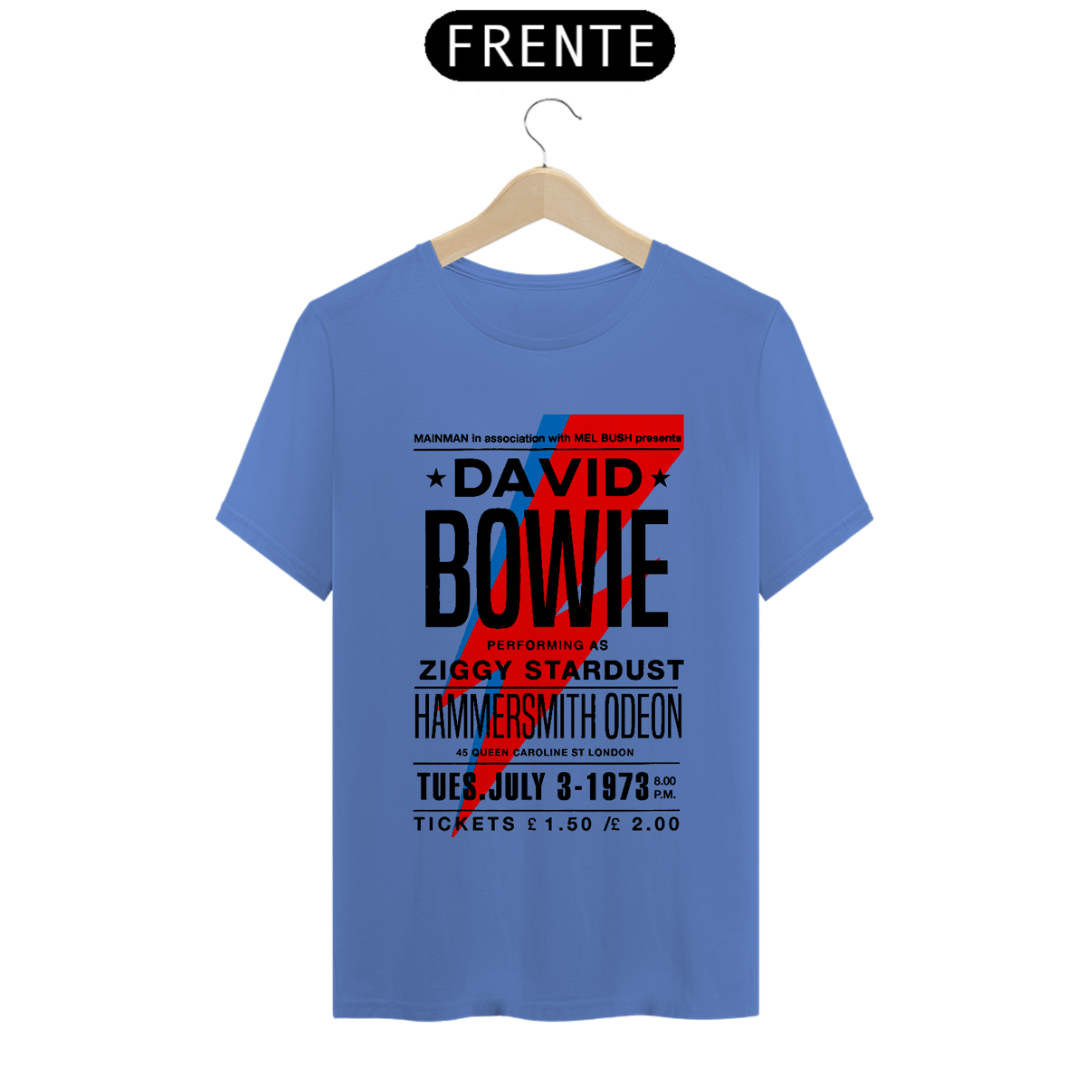 Nome do produto: David Bowie Ziggy Stardust 1973 estonada