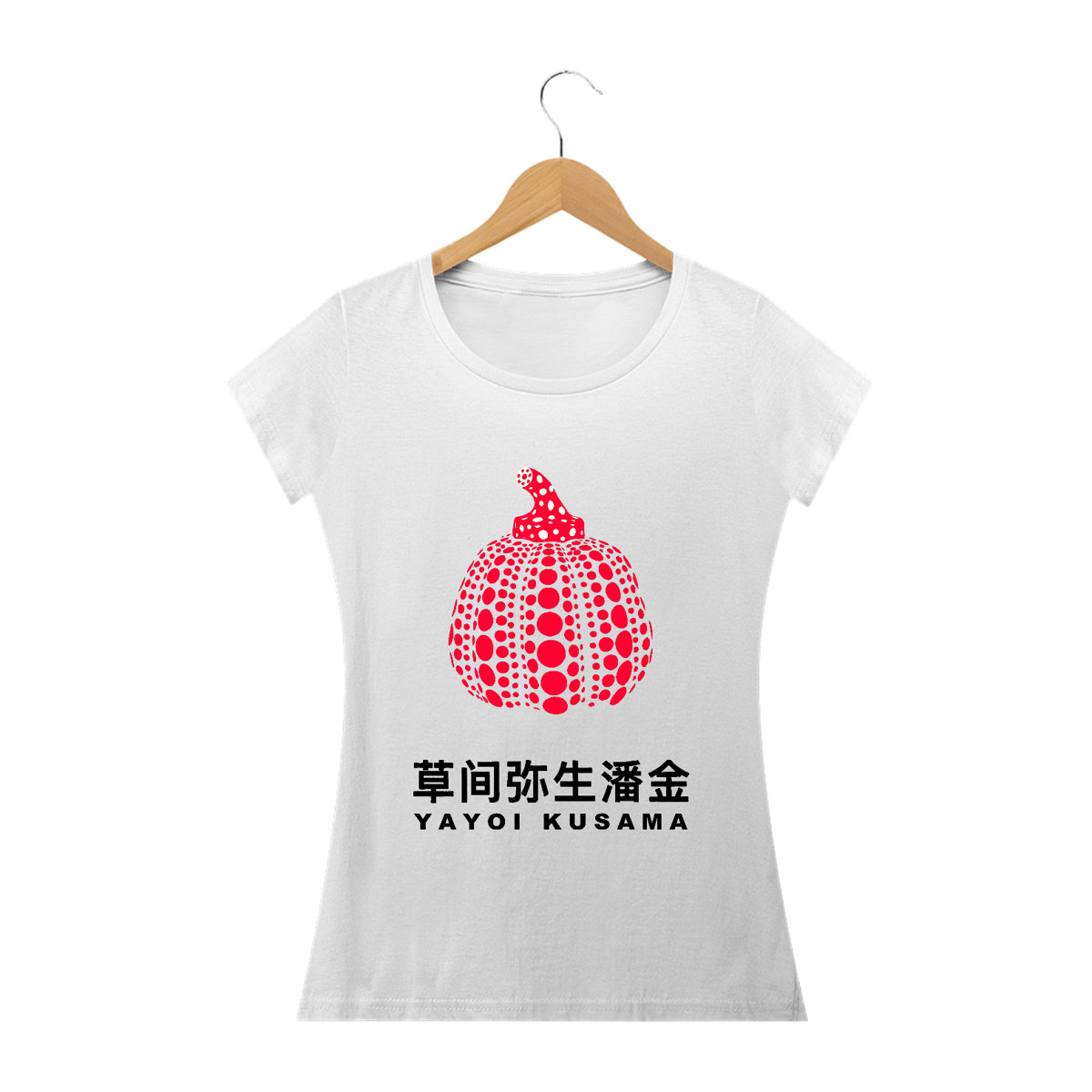 Nome do produto: Baby Look Yayoi Kusama Abobora Rosa Prime 