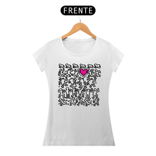 Keith Haring Coração Baby Look Prime