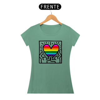 Nome do produto Keith Haring Coração Baby look 