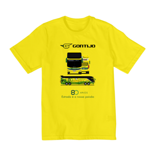 Nome do produto CAMISETA INFANTIL GONTIJO 80 ANOS 