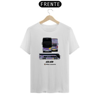Nome do produto CAMISETA ÔNIBUS ROTA TRANSPORTES BAHIA MARCOPOLO PARADISO G8 DD