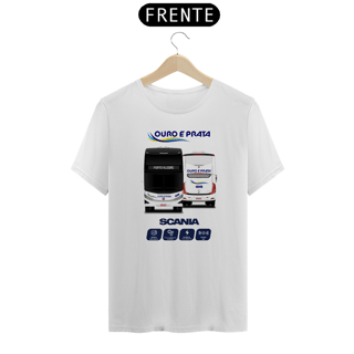 Nome do produto CAMISETA DE ÔNIBUS VIAÇÃO OURO E PRATA MARCOPOLO G8