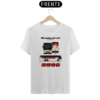 Nome do produto CAMISETA DESENHO ÔNIBUS VIAÇÃO OURO BRANCO MARCOPOLO GV 1150 