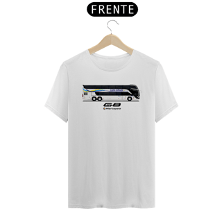 Nome do produto CAMISETA VIAÇÃO OURO E PRATA MARCOPOLO G8 DOUBLE DECKER