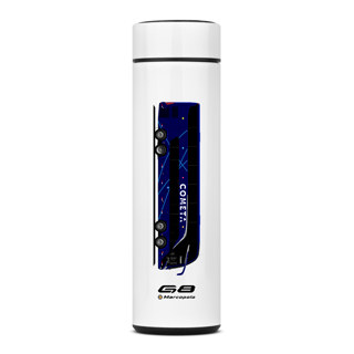 Nome do produto GARRAFA TÉRMICA VIAÇÃO COMETA MARCOPOLO G8 LOGOTIPO