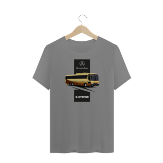 Nome do produto CAMISETA ÔNIBUS MONOBLOCO MERCEDES BENZ O-370RSD PINTURA DE LANÇAMENTO PLUS SIZE