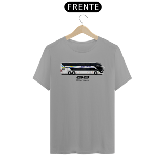 Nome do produto CAMISETA VIAÇÃO OURO E PRATA MARCOPOLO G8 DOUBLE DECKER