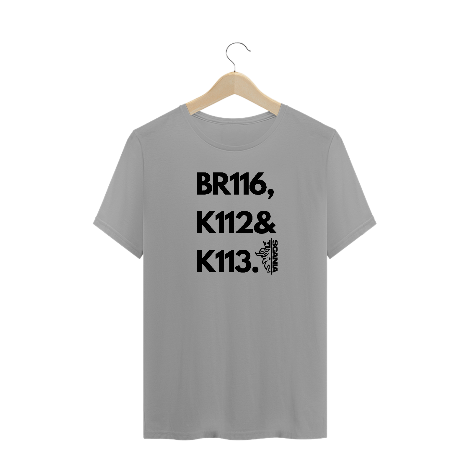 CAMISETA MASCULINA BR116, K112 e K113 SCANIA