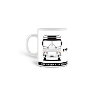 Nome do produto CANECA ÔNIBUS CMA FLECHA AZUL VIAÇÃO COMETA