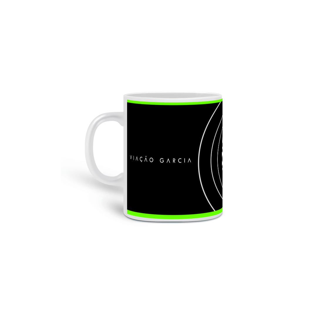 Nome do produto: CANECA VIAÇÃO GARCIA FUNDO PRETO