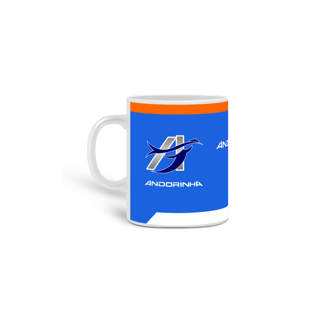 Nome do produto: CANECA VIAÇÃO ANDORINHA AZUL