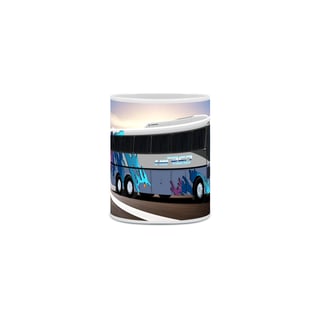 Nome do produto CANECA ÔNIBUS RODOVIÁRIO PINTURA DE LANÇAMENTO MERCEDES BENZ MONOBLOCO O-400RSD