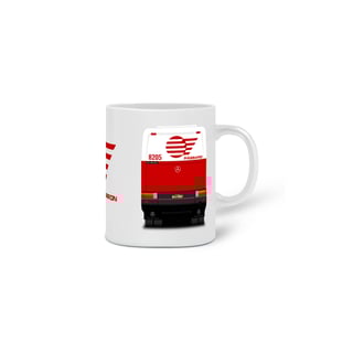 Nome do produto Caneca Ônibus Pássaro Marron para Motorista de Ônibus - Presente Exclusivo 