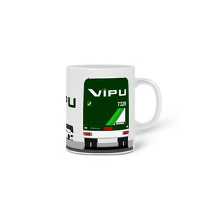 Nome do produto CANECA ÔNIBUS VIPU VIAÇÃO IPU FORTALEZA CEARÁ COBRASMA 