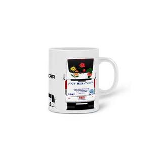 Nome do produto CANECA ÔNIBUS VIAÇÃO ATIBAIA BUSSCAR VISSTA BUSS HI