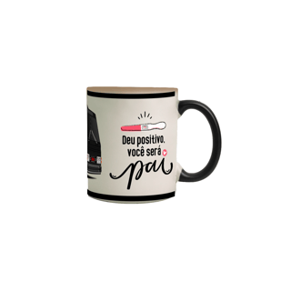 Nome do produto CANECA MÁGICA VOCÊ SERÁ PAI  ÔNIBUS FLECHA AZUL BLACK