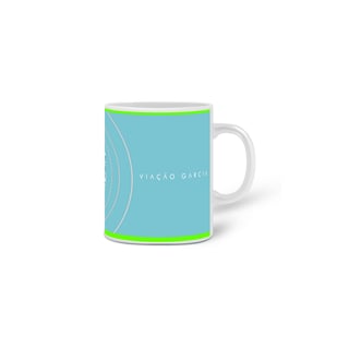 Nome do produto CANECA VIAÇÃO GARCIA FUNDO AZUL 