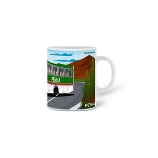 Nome do produto CANECA ÔNIBUS PENHA (MARCOPOLO III - SCANIA B111) EMPRESA NOSSA SENHORA DA PENHA