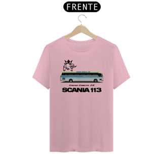 Nome do produto CAMISETA ÔNIBUS COMETA O REI DAS ESTRADAS FLECHA AZUL SCANIA 113