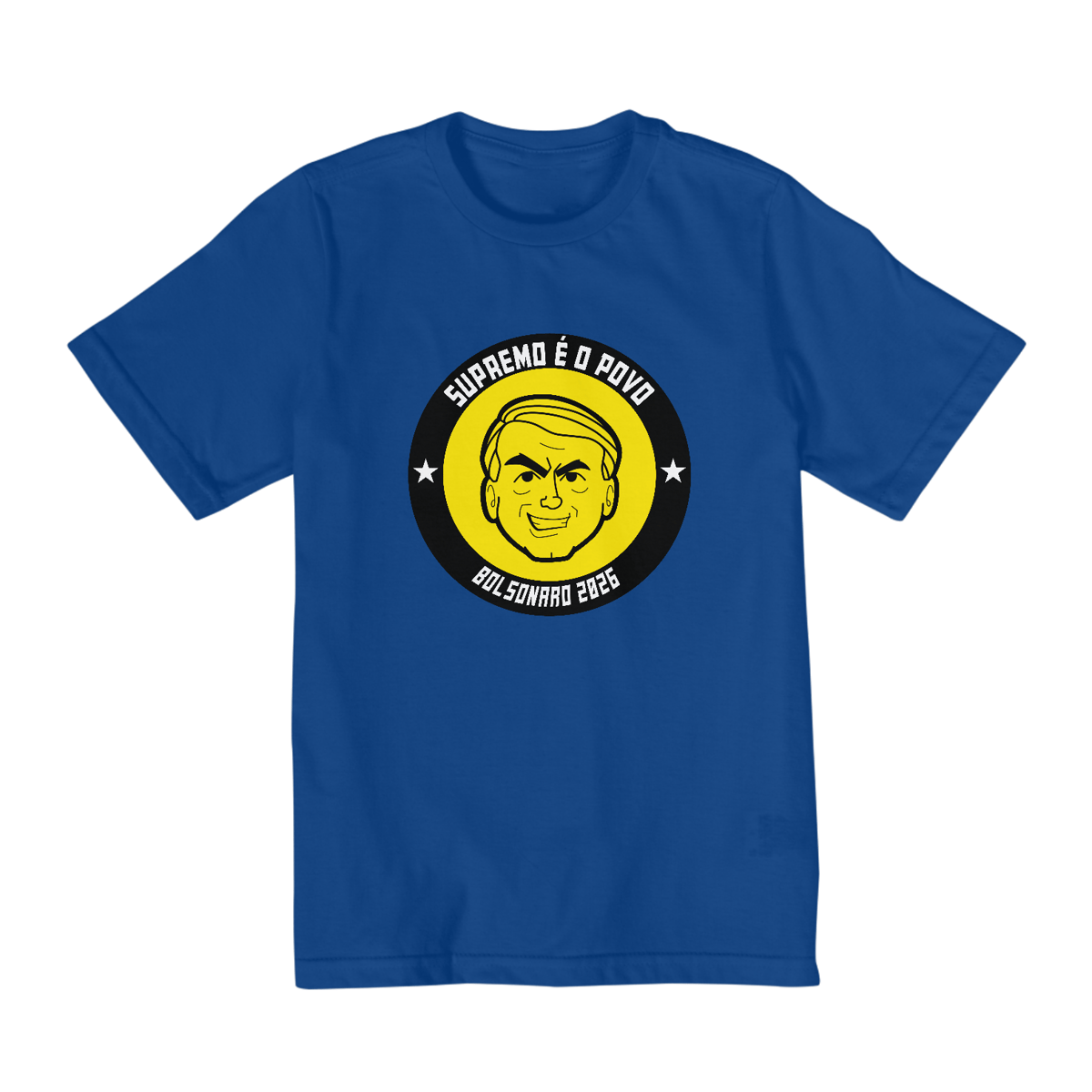 Nome do produto: Camiseta Infantil (2 a 8 anos) - Azul e Amarela, unissex
