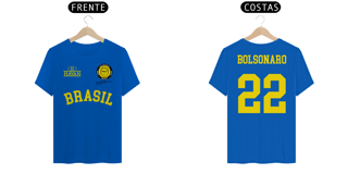 Nome do produto Camiseta Time Bolsonaro - Verde e Azul, unissex