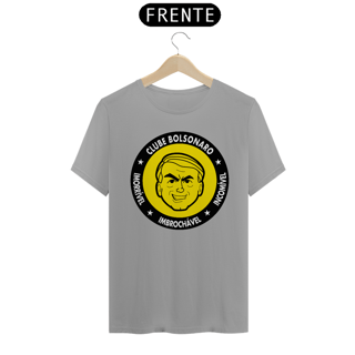 Nome do produto Camiseta Clube Bolsonaro - Azul, Cinza e Amarela