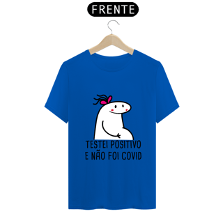 Nome do produto T-Shirt Q -  Testei positivo e não foi covid