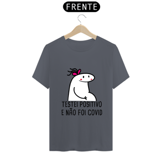 Nome do produto T-Shirt Q -  Testei positivo e não foi covid