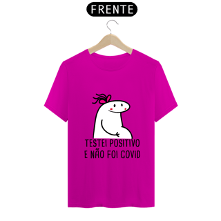 Nome do produto T-Shirt Q -  Testei positivo e não foi covid