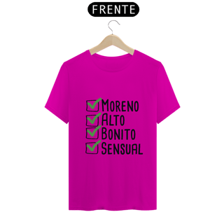 Nome do produto T-Shirt Q -  Moreno, alto, bonito e sensual