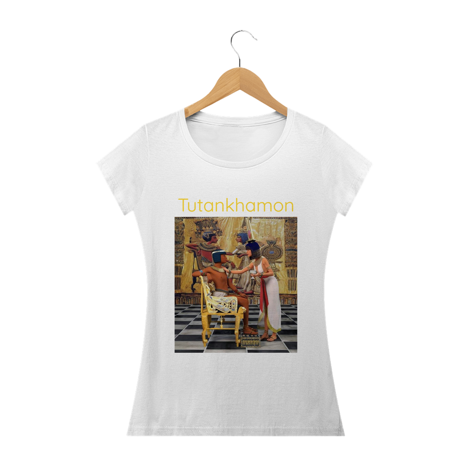 Camiseta Baby Look Tutankhamon - Coleção Egito