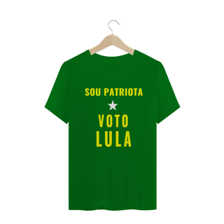 Camiseta Verde Sou Patriota Voto Lula