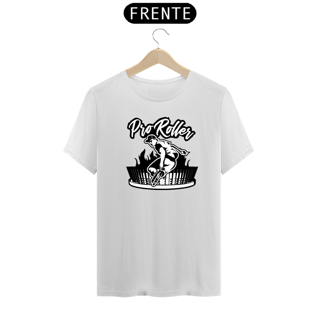 Nome do produto: T-Shirt ProRoller Branca 