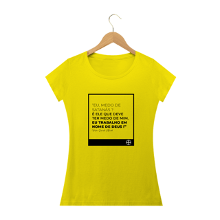 Nome do produto Camiseta Feminina Felipe D'Aloia - Medo de Satanás?