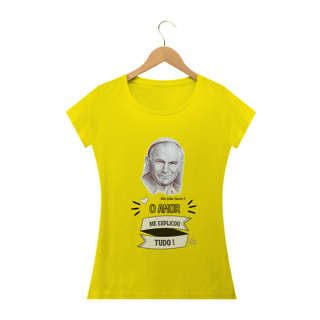 Nome do produto Camiseta Feminina Cris Margaridi - O Amor Explicou Tudo