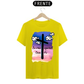 Nome do produto Camiseta Masculina Claudia Bastos - Eu Vou Esperar com Fé