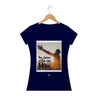 Nome do produto Camiseta Feminina Edu Guimarães - Tua Graça Está em Mim