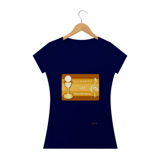 Nome do produto Camiseta Feminina Instrumento de Paz - Alimento que Transforma