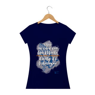 Nome do produto Camiseta Feminina Ellielthon Douglas - Mãe me Cobre com Teu Manto [O Bom Pastor]
