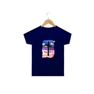 Nome do produto Camiseta Infantil Claudia Bastos - Eu Vou Esperar com Fé
